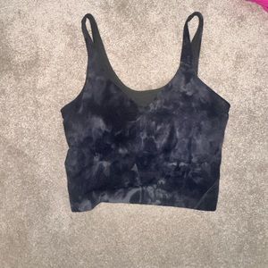 black and white tie dye align tank top!